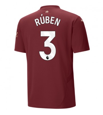 Manchester City Ruben Dias #3 Replika Tredjetrøje 2024-25 Kortærmet